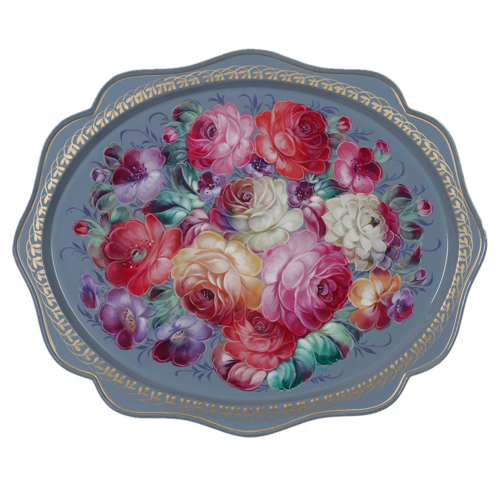 Zhostovo metal tray A15D070425144