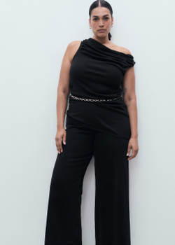 Джинсы-кюлоты Catherin с высокой талией