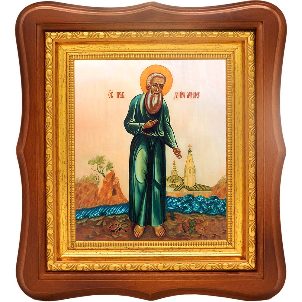 Даниил Ачинский преподобный. Икона на холсте.