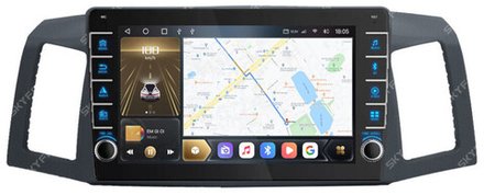 Магнитола для Jeep Grand Cherokee 2004-2007 - Carmedia SF-9253 (крутилки) QLed, Android 10, ТОП процессор, CarPlay, SIM-слот (только с установкой в Москве)