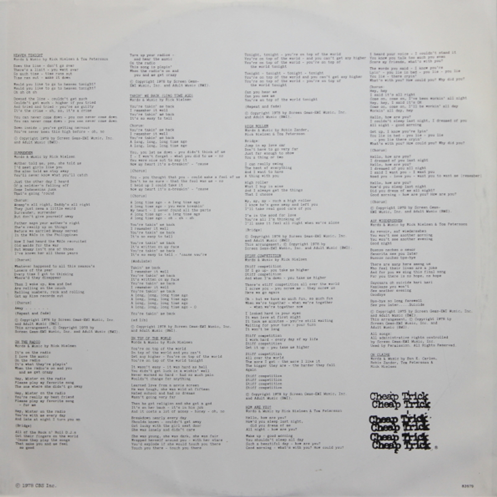 Cheap Trick / Heaven Tonight (LP)