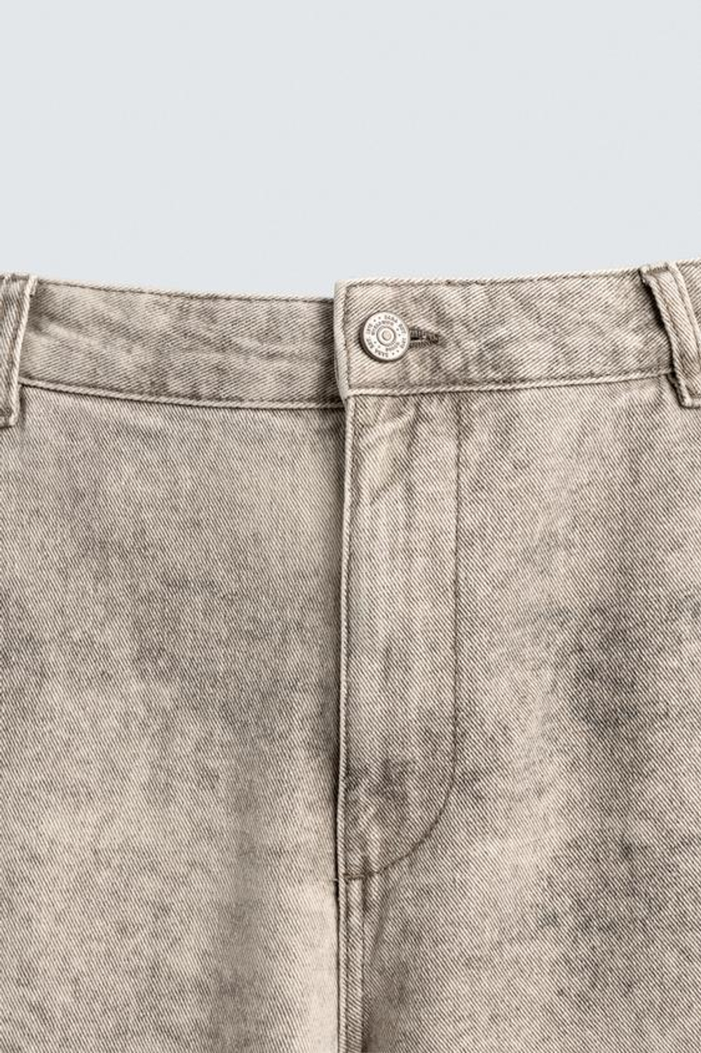 ZARA БРЮКИ КАРГО С ДАЛМАТИНСКИМ ПРИНТОМ, СЕРО-БЕЖЕВЫЙ