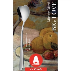 Alessi - Набор из 4 кофейных и чайных ложек Big Love, 14 см. / артикул   AMMI08/7  / GTIN 8003299429066
