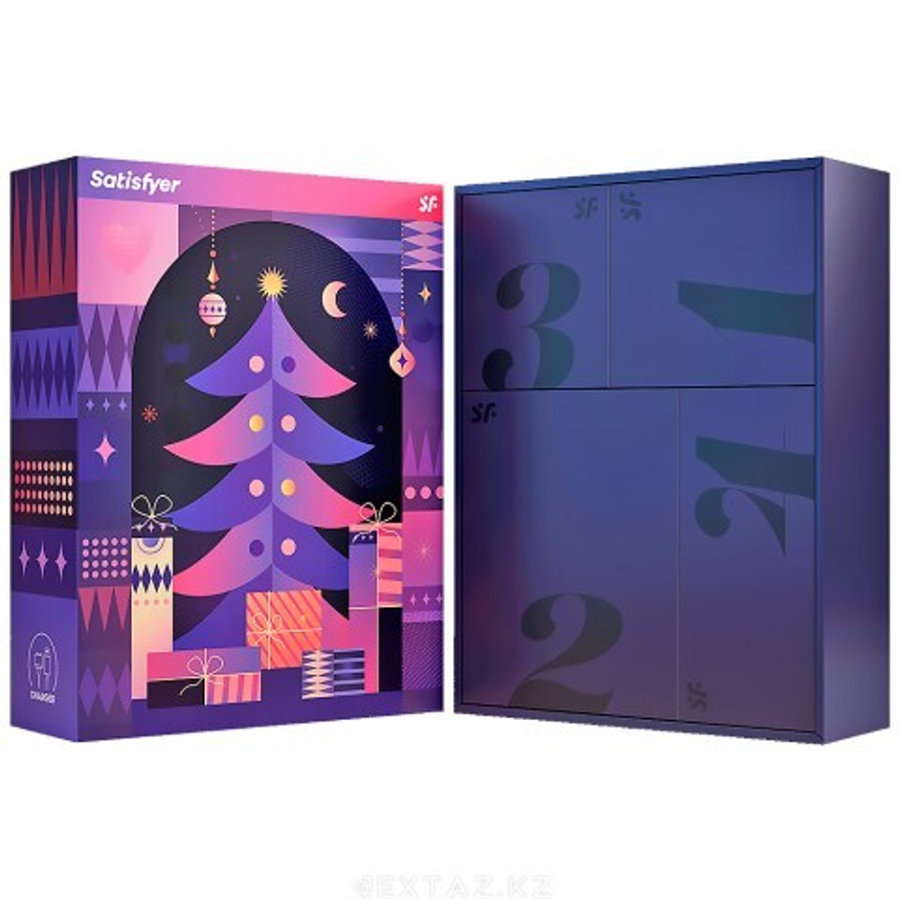 Новогодний адвент календарь для пары от Satisfyer Advent Box (4 предмета)
