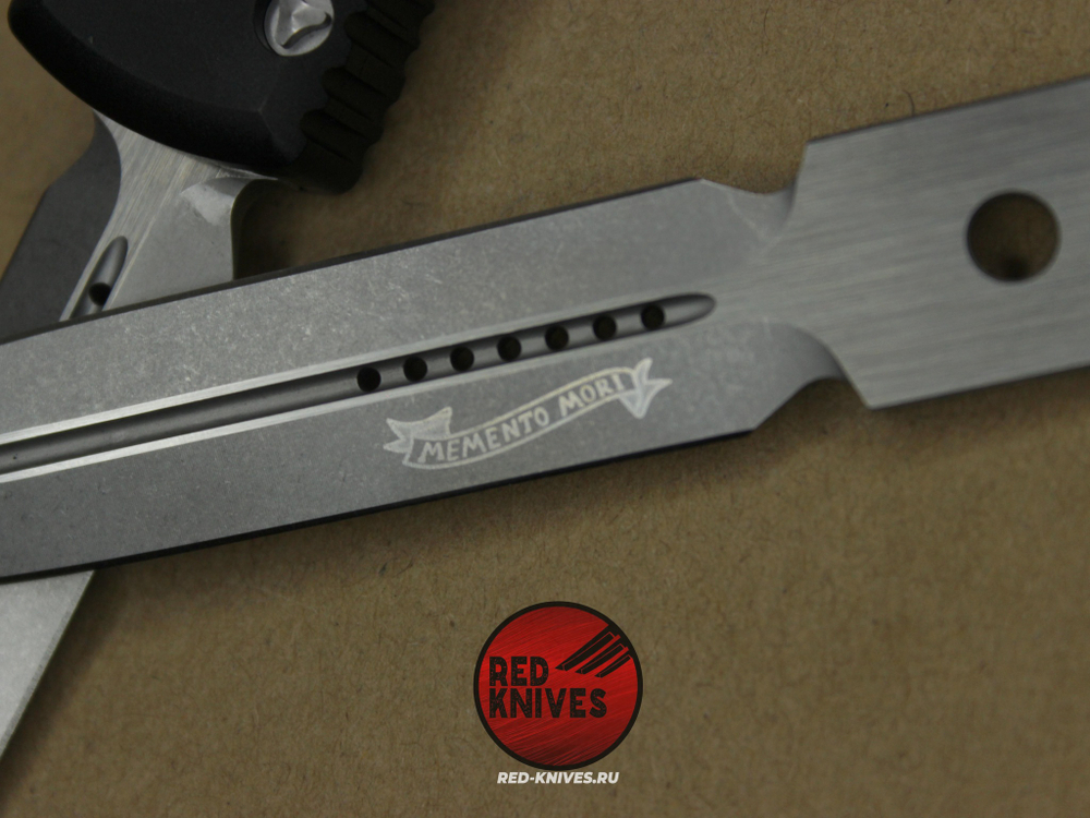 Клинок для Microtech Ultratech Ultratech Death Card D/E "Memento Mori" A+++ - финиш апокалиптик