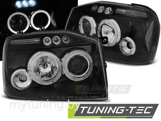 Передние фары Nissan Frontier US black