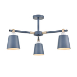 8098/3C MODERNI LN26 344 синий/синий металл, дерево/металл Люстра потолочная Е27 3*60W 220V ROSALINA