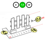 Элемент заборчика зеленый для конструктора