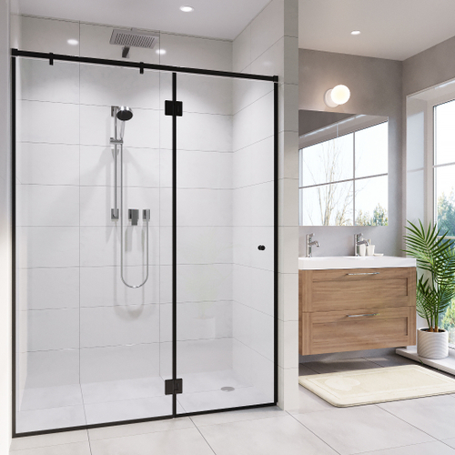 Прямая с одностворчатой поворотной дверью 1900 х 1200