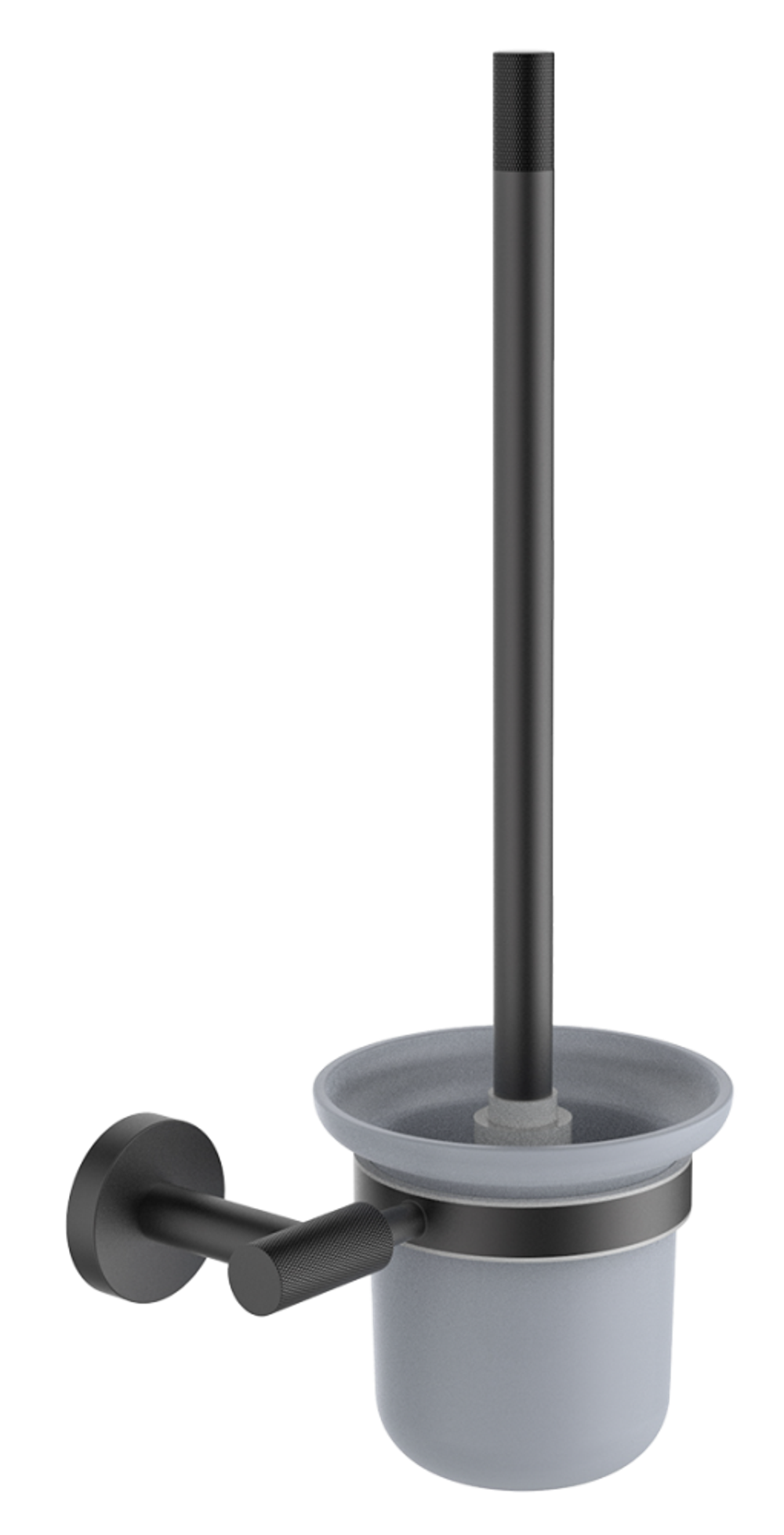 5513-G Ершик настенный, стеклянный (ГРАФИТ) ViEiR  (12/1шт)