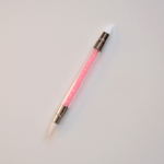 Кисть силиконовая двухсторонняя (цвет в ассортименте)