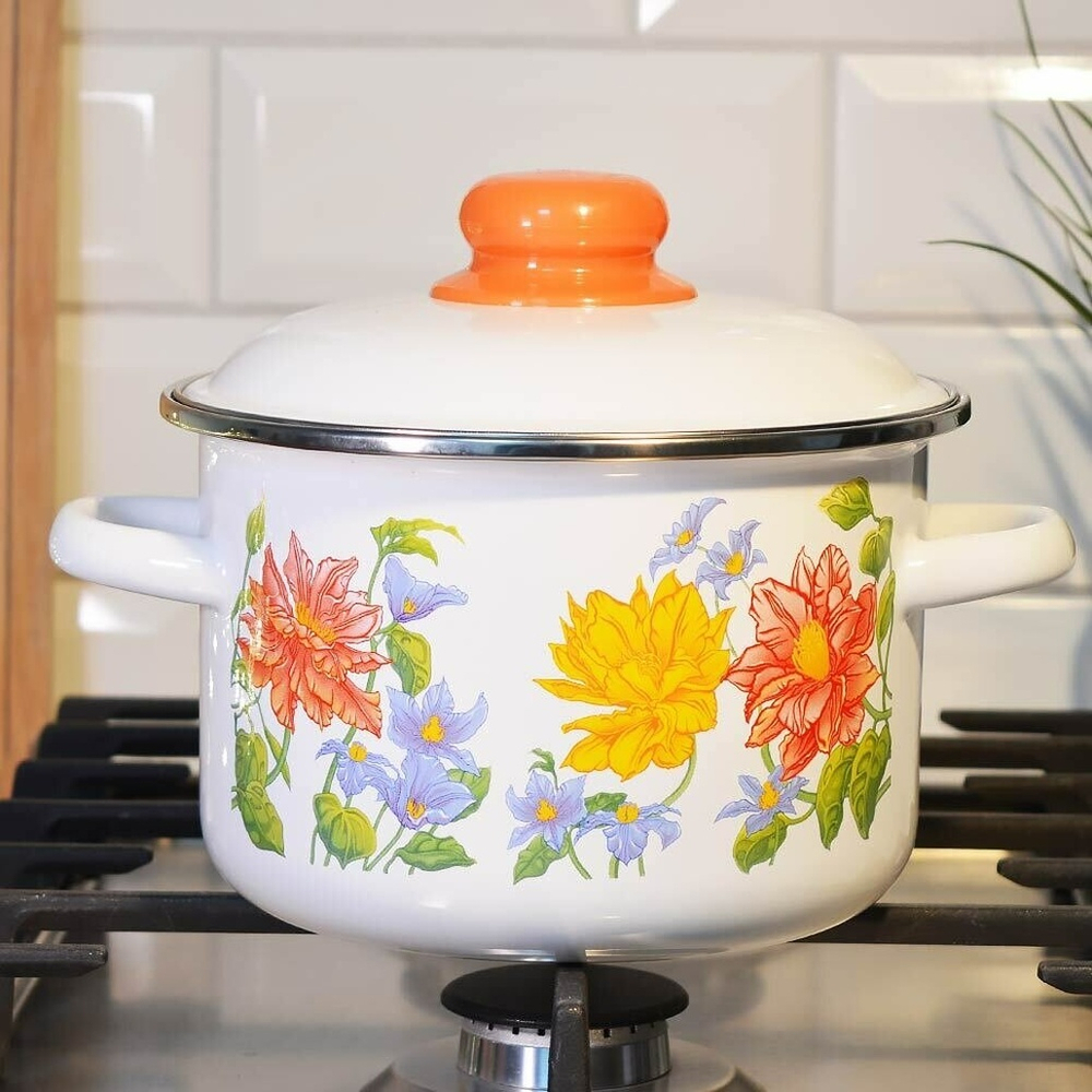 Кастрюля 2л "Цветочная"