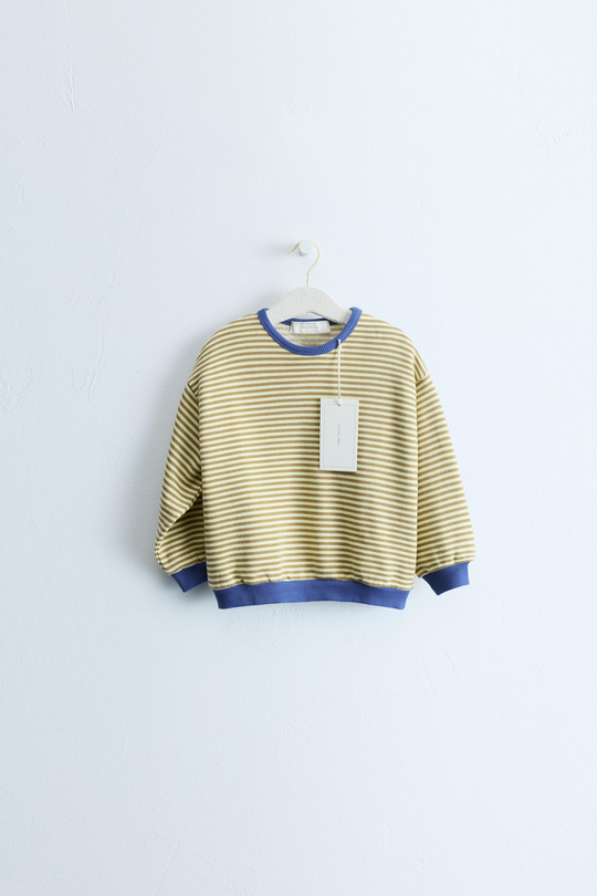 ZARA TIMELESS - ТОЛСТОВКА В ПОЛОСКУ, СИНИЙ