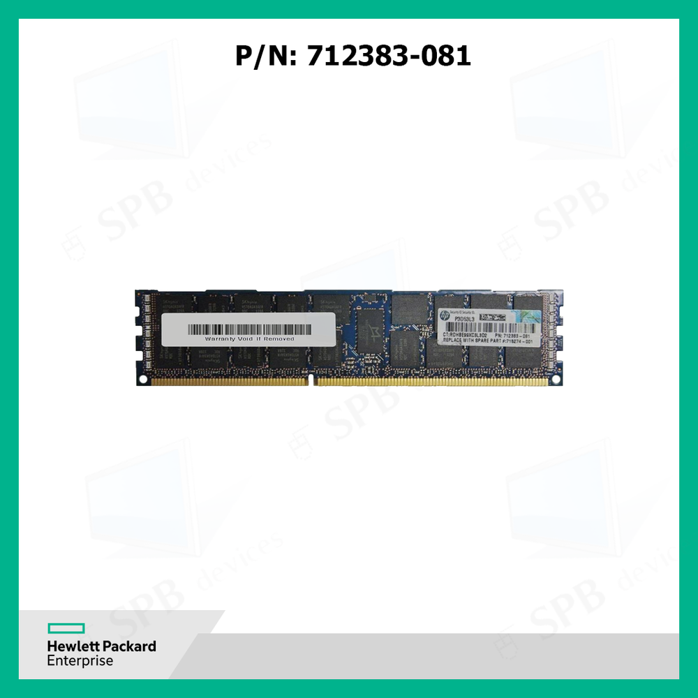 Модуль памяти HP 712383-081 16GB (1X16GB) 2RX4 PC3-14900R Server Memory 715274-001 708642-B21