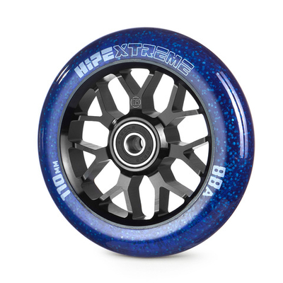 Колесо HIPExtreme Neon Flakes 110*24 мм, чёрный/синий