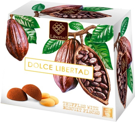 Шоколад Дольче Либертад Трюфели с Бисвитной Крошкой / Dolce Libertad Truffles with Biscuit Pieces 150г