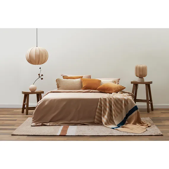 Плед из хлопка с рисунком tulip garden из коллекции terra, 130х180 см