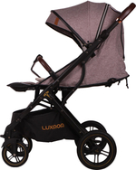Прогулочная коляска luxmom 609 Коричневый текстиль