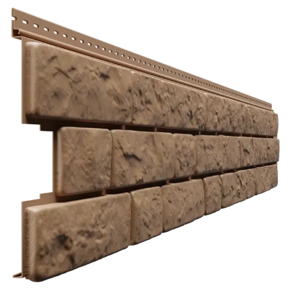 Сайдинг LUX под камень, Bergart, лесной фундук Döcke (Деке)