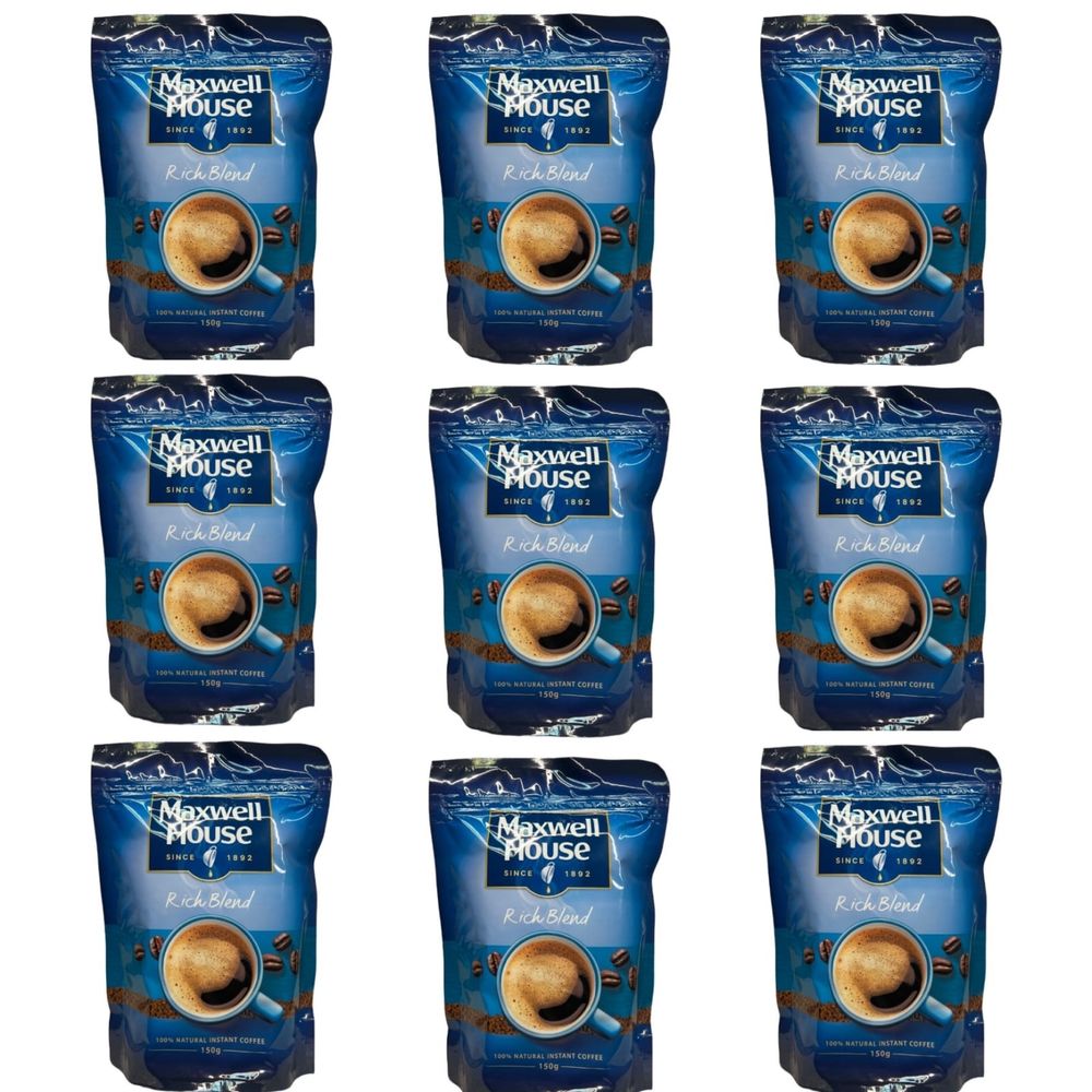 Кофе растворимый Maxwell House Rich Blend пакет 150 г, 9 шт