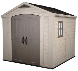 Пластиковый сарай Keter Factor 8x8, бежевый (размеры 248 х 255 см)
