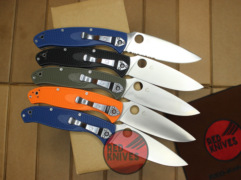 Нож Spyderco Resilience LTW F/P - оранж рукоять