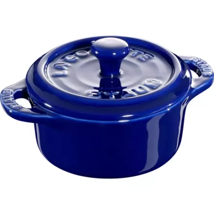 STAUB - Мини-кокотница 200мл 10см синий / артикул   40510-786-0  / GTIN 4009839311123