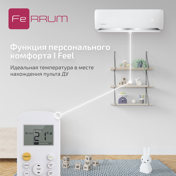 Сплит-система FeRRUM Force (on/off) FIS24F2С / FOS24F2С — (4)