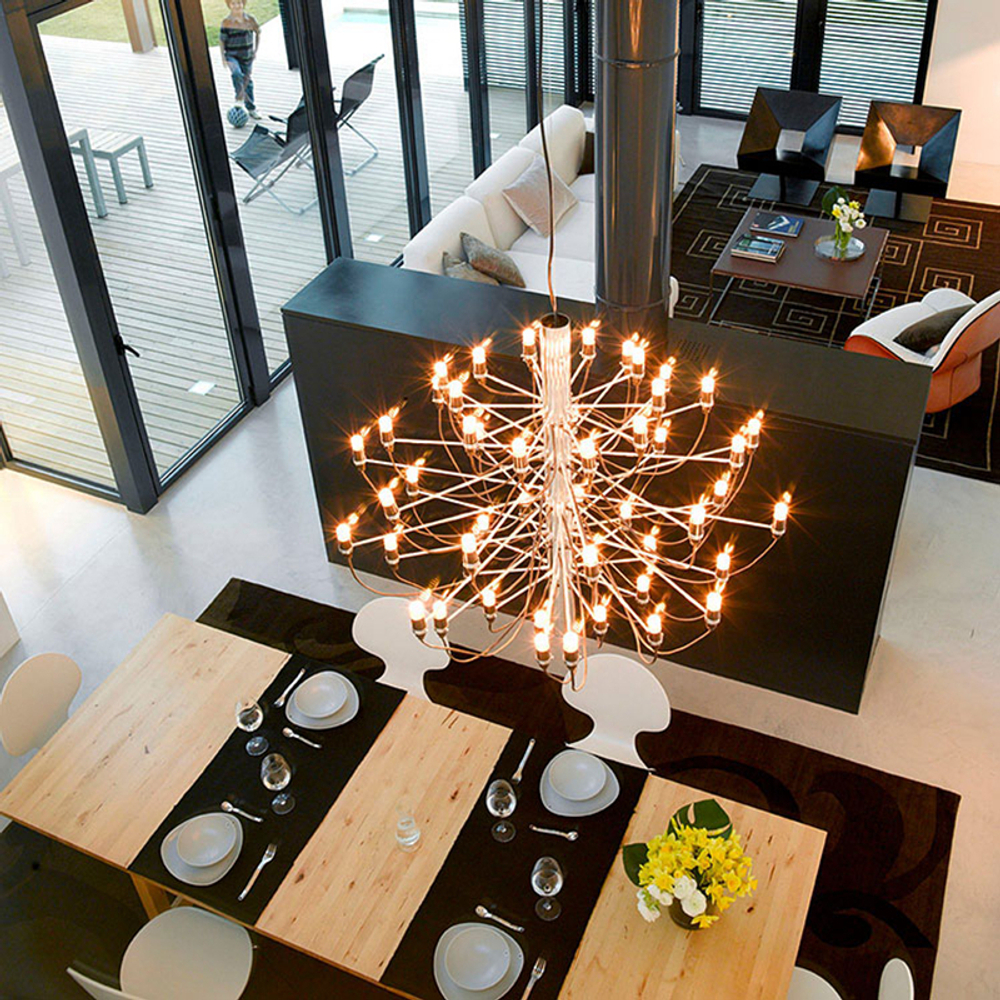 Pendant design lamp  2097 30 by Flos (Silver)