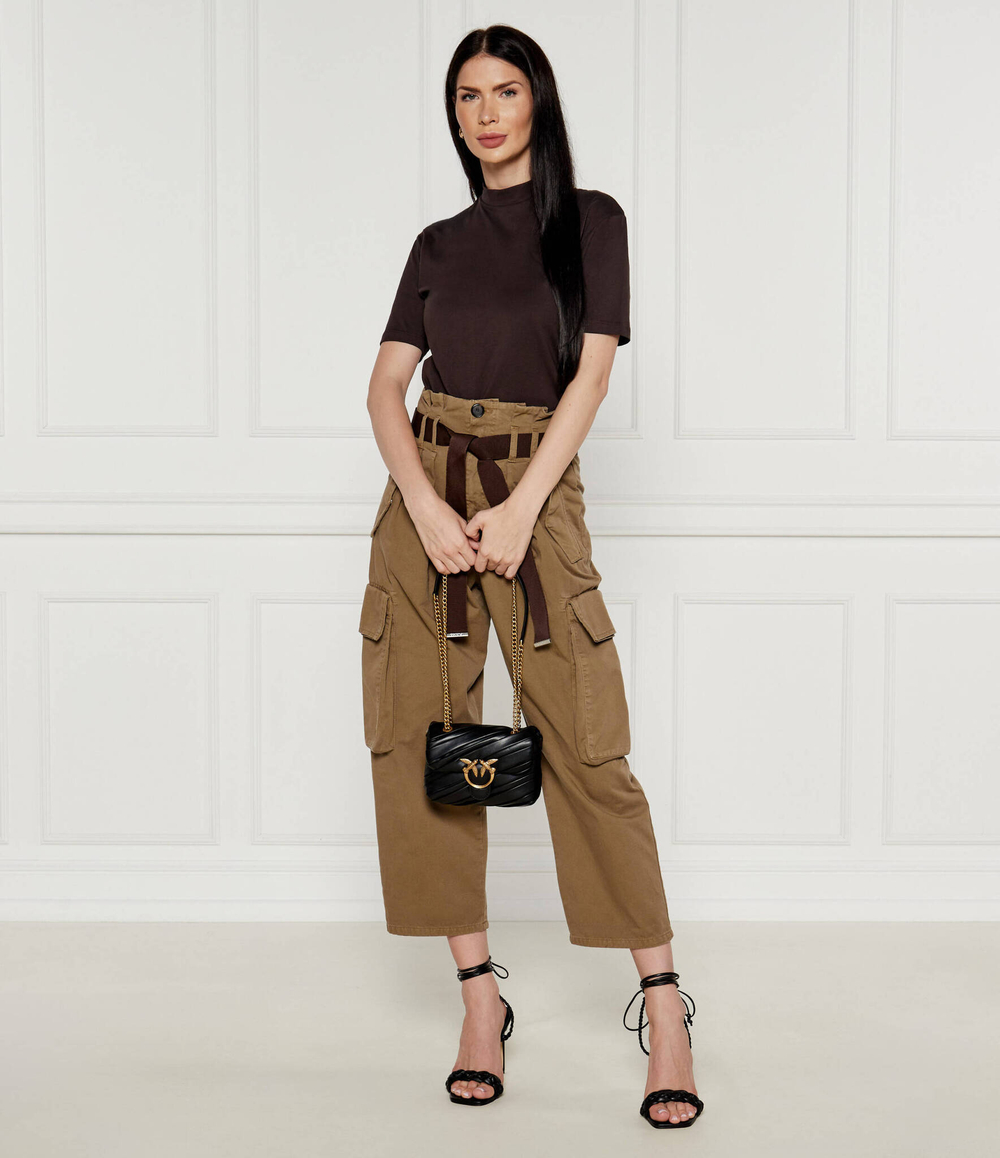 Кожаная сумка через плечо Love Puff Baby Pinko - черный(100040 A1V9)