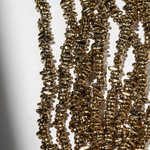 Гематин (гематит), оттенок "Золото", тонкий фриформ 6-8*2,5мм