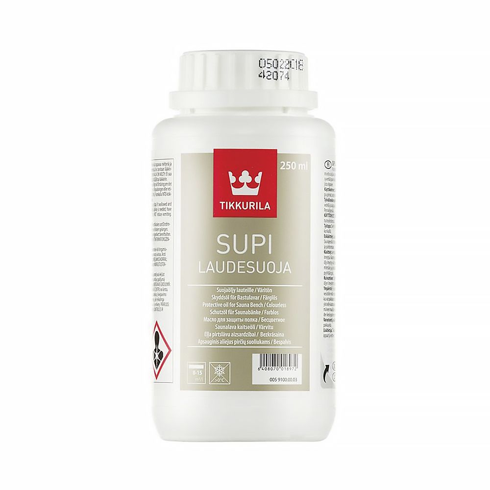 Супи лаудесуоя 0,25л (1/6) лак для полок саун "Тиккурила"
