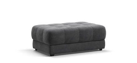 Босс пуф Велюр Монолит серый