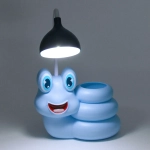 Настольная лампа «Sweet - Улиточка» 30*12*7 см LED с подстаканником, USB 0.6-3W, Голубой