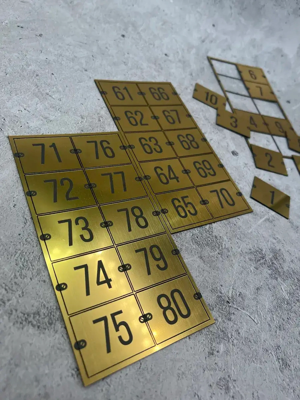 Нумерация на шкафчики, набор