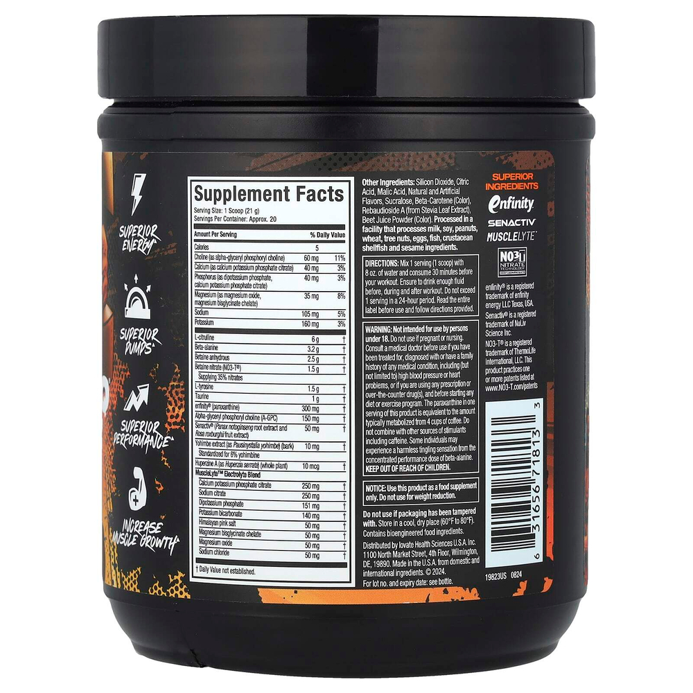 MuscleTech, EuphoriQ® Pre-Workout V2, Boogieman Punch, 416 г (14,67 унции)