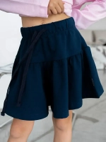 Осенний костюм для девочки, лонгслив и шорты