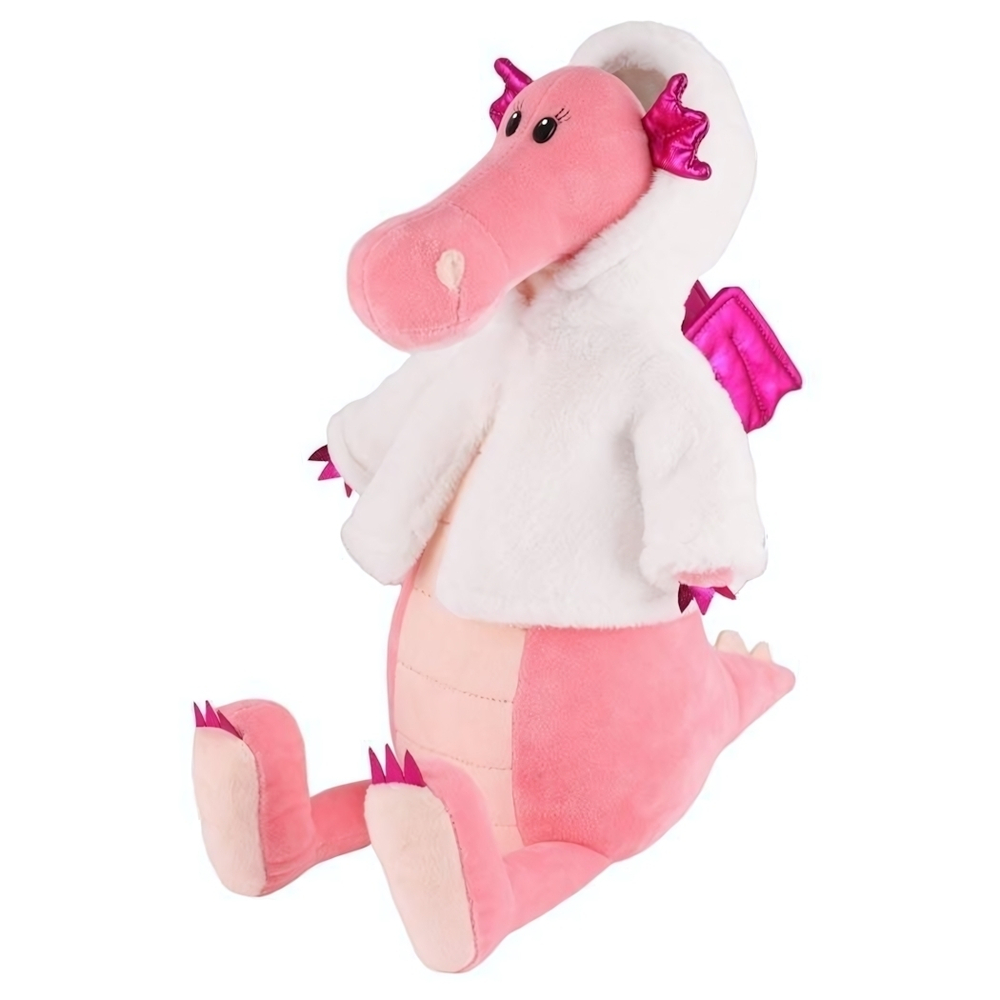 Мягкая игрушка "Дракон Эмма В Шубке" 25см (Maxitoys)