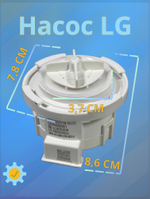 Насос (помпа) для стиральной машины LG 26V без улитки EAU64082901, EAU64082902