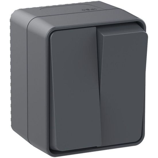 Выключатель 2-кл. ОП AtlasDesign PROFI IP54 10AX антрацит SE ATN544051
