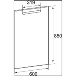 Зеркало Roca The Gap 60 ZRU9302688 с подсветкой с системой антизапотевания