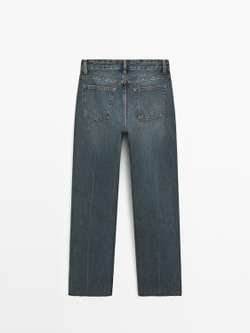 Massimo Dutti Джинсы прямого кроя, средне-синий