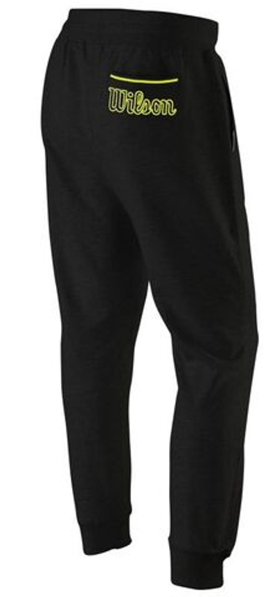 Мужские теннисные штаны Wilson Chi Ctn Jogger M - black