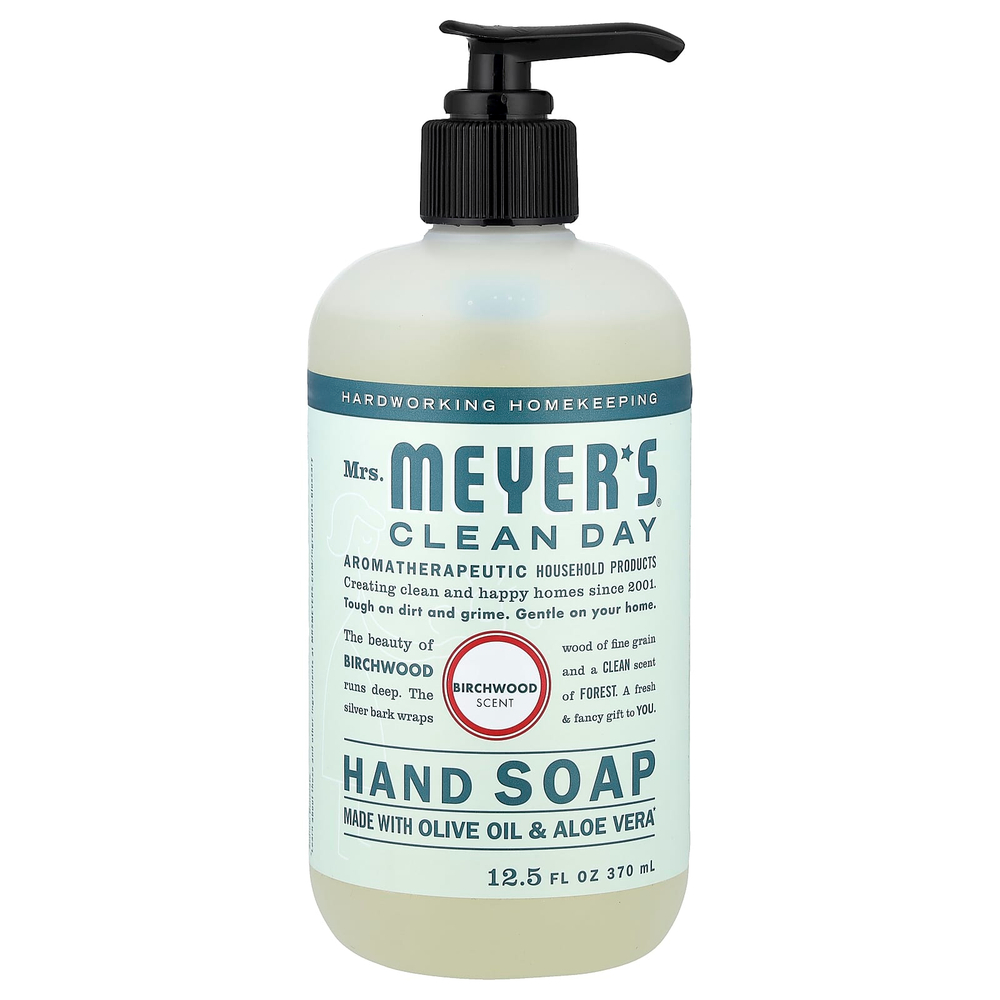 Mrs. Meyers Clean Day, Мыло для рук, березовое, 370 мл (12,5 жидк. Унции)