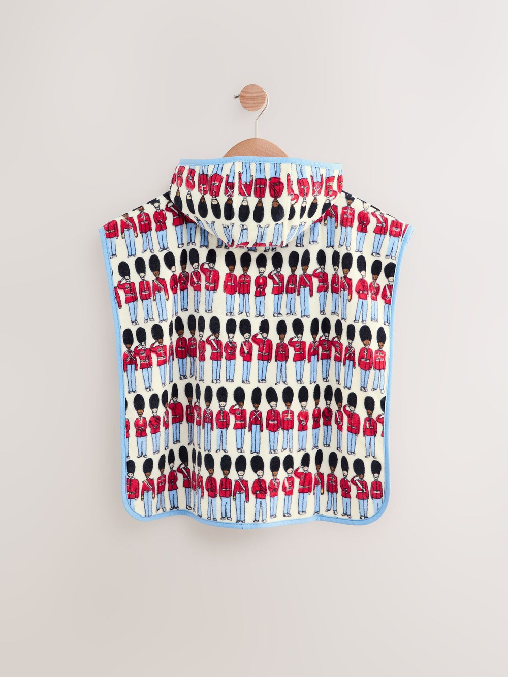 Пончо махровое пляжное для мальчика Next AG2-969, Голубой, Красный