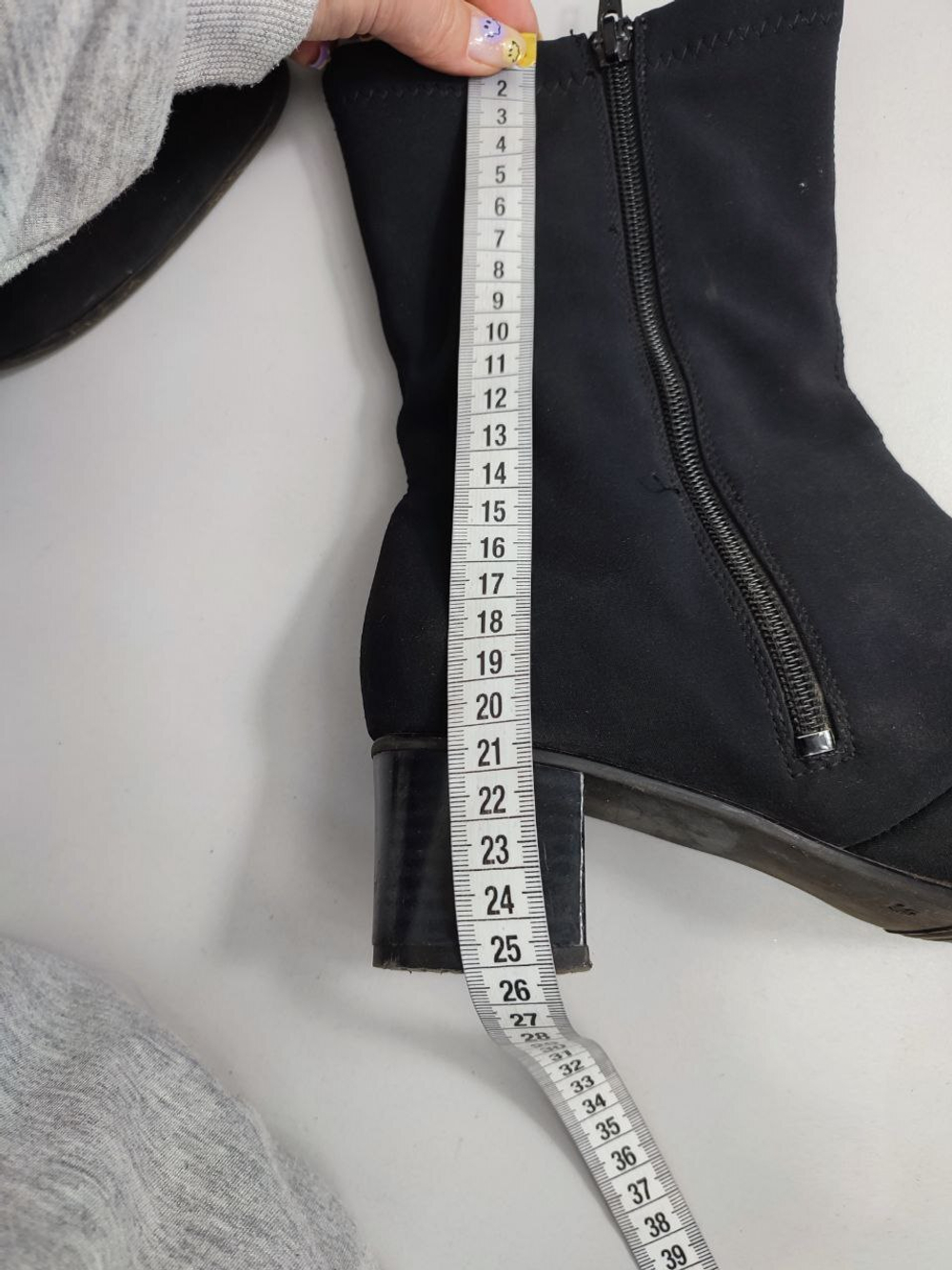 Полусапожки черные демисезонные 39 размер