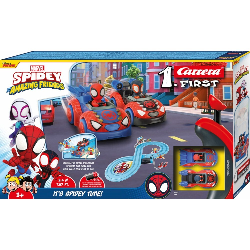 Carrera 1st First - Spidey Web Spinners 2,4 м гоночный трек + 2 машинки 63049 / артикул   63049  / GTIN 4007486630499