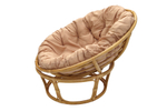 Кресло для отдыха Garden Story Папасан Ø110см ротанг натуральный 3 уп(1 уп корзина медовый, 1 уп подставка, 1 уп