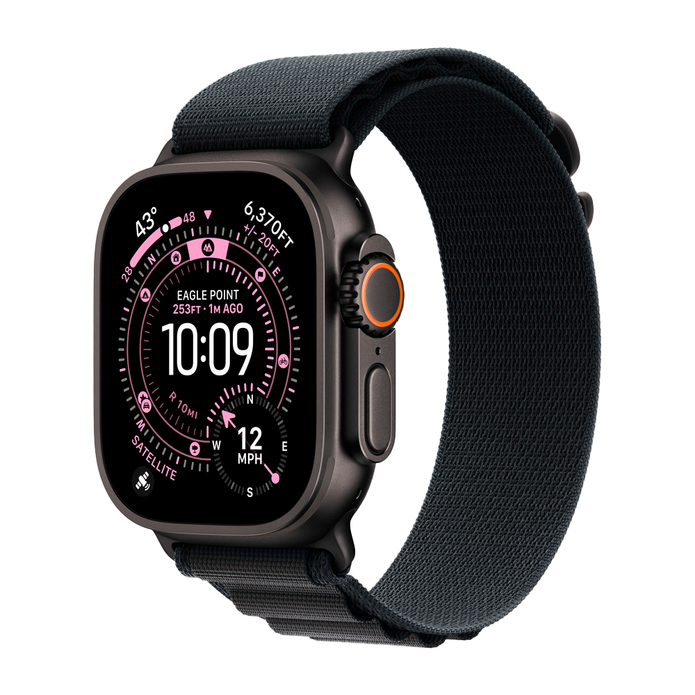 Умные часы Apple Watch Ultra 3 (2025) GPS + Cellular, 49mm, Black Titanium Case with Black Alpine Loop, L