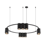 DK4065-BK Подвесной светильник ORBIT, IP20, 10xGU10 LED до 15 Вт, черный матовый, алюминий